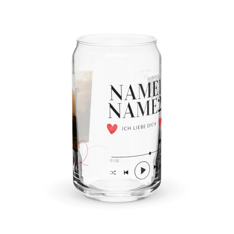 „Unser Lied“ – Personalisiertes Glas mit QR-Code