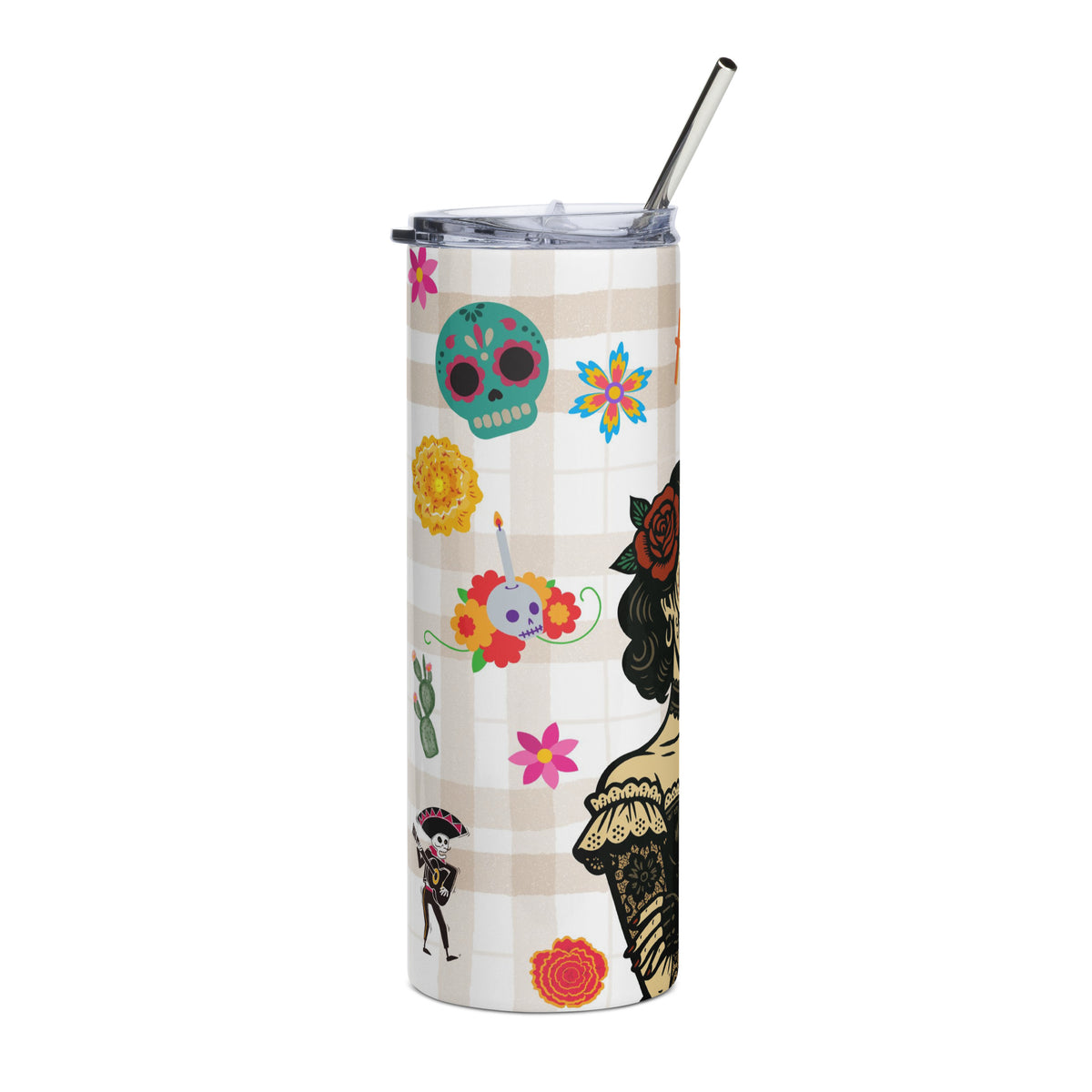 Schaurig-schön: Der Halloween Tumbler "La Catrina" für deine Lieblingsgetränke