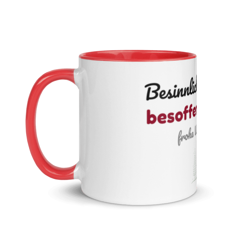 Tasse „Besinnlich gestartet, besoffen gelandet“ – Weihnachtstasse mit Spruch