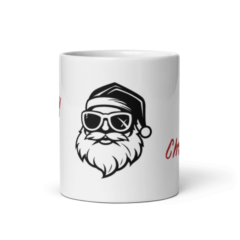 Tasse „Merry Christmas“ – Weihnachtsmann mit Sonnenbrille