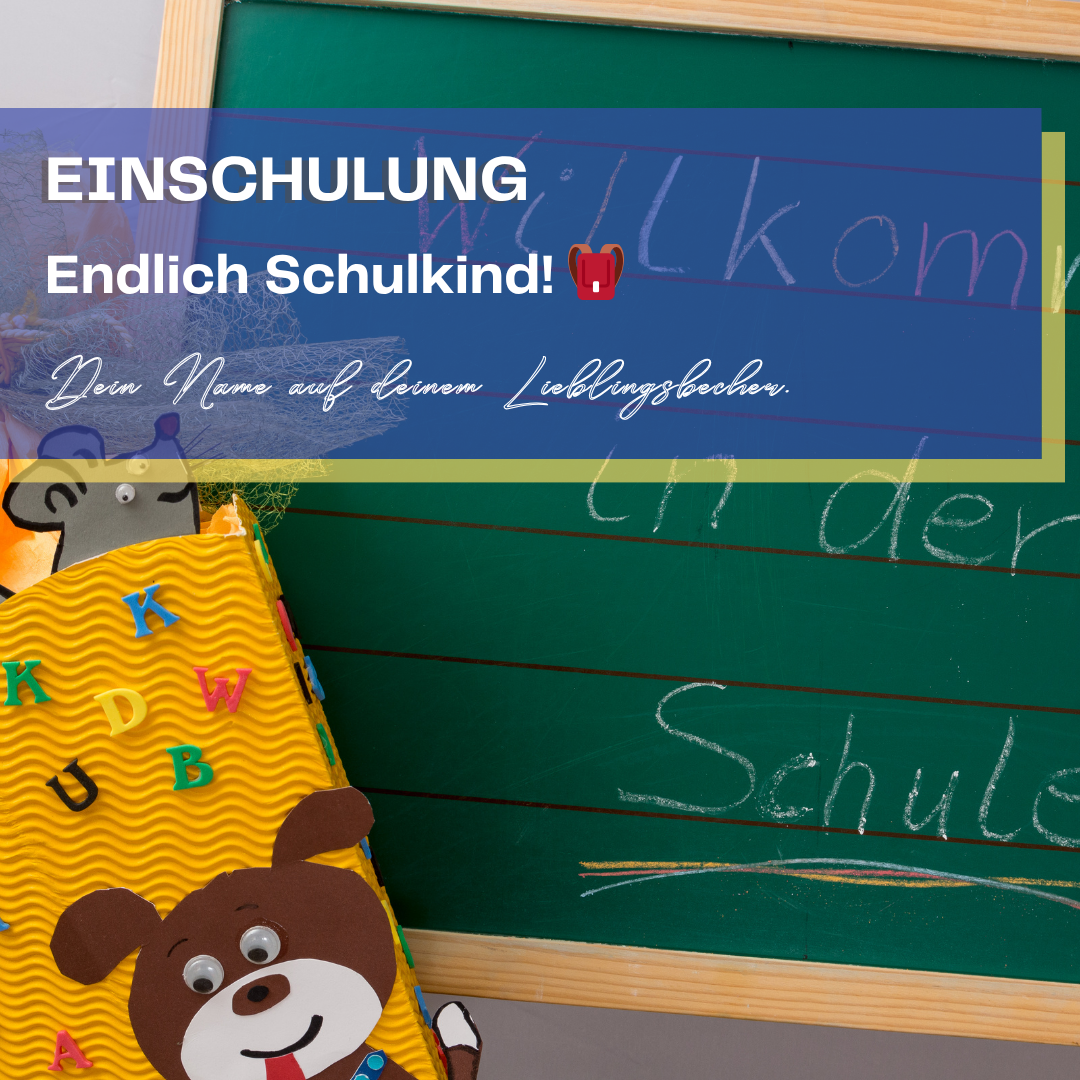 Einschulung. Endlich Schulkind! Dein Name auf deinen Lieblingsbecher.