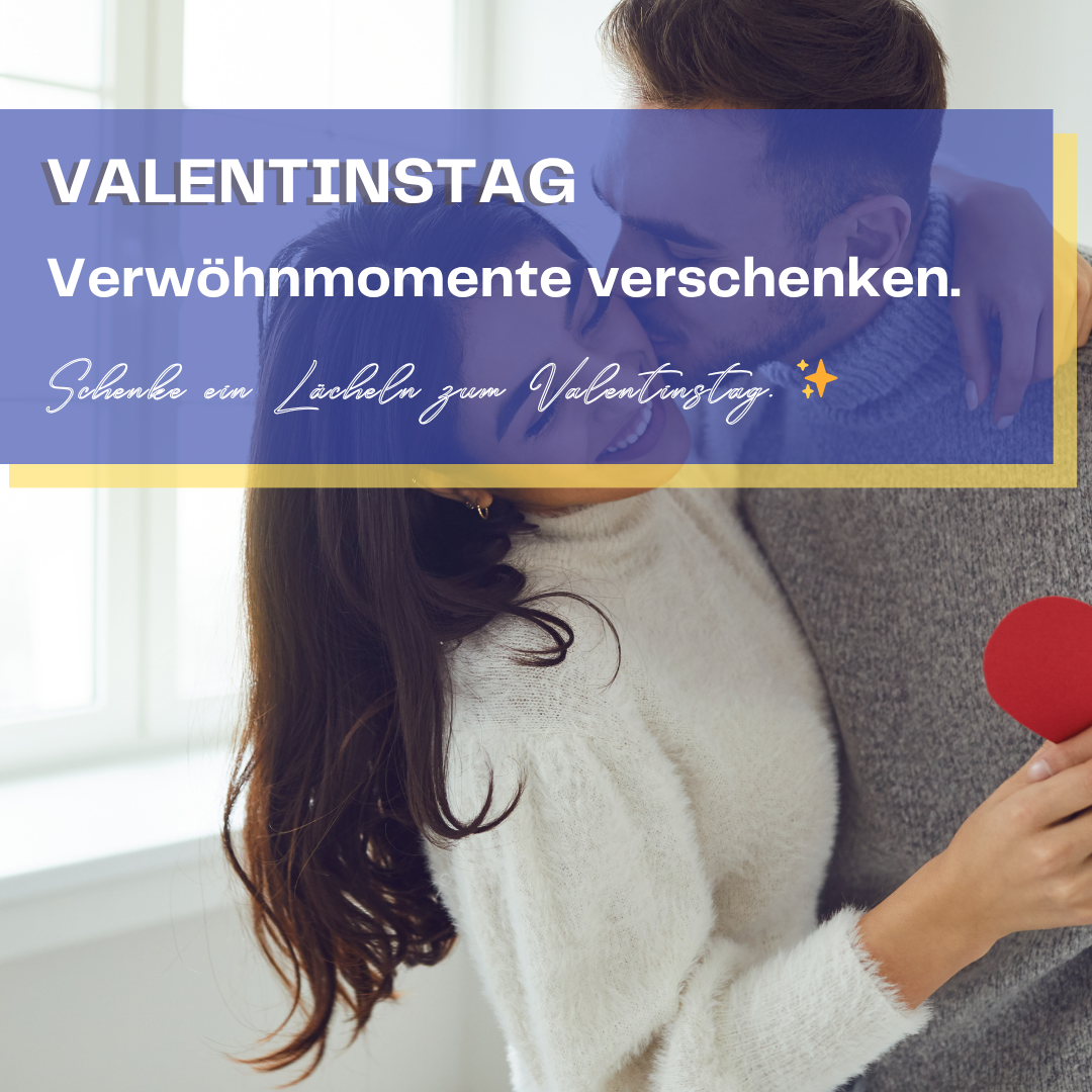 Valentinstag. Verwöhnmomente verschenken. 
