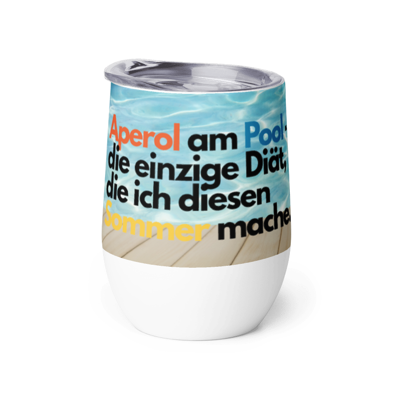 Aperol am Pool Weinbecher 355 ml – Dein stylischer Sommer-Begleiter