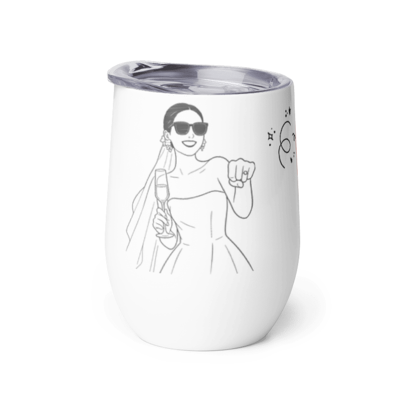Personalisierter Weinbecher für die Braut – Dein JGA-Highlight