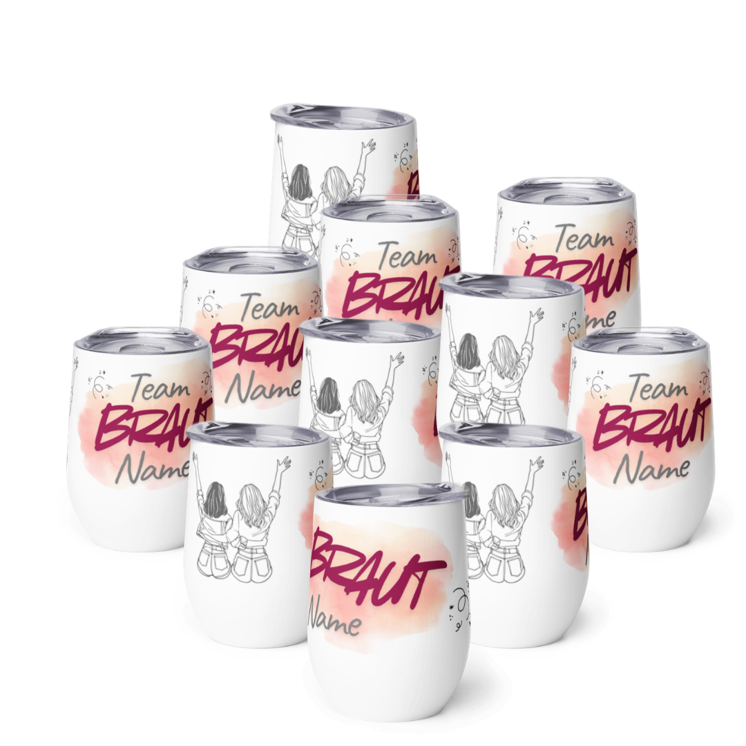 JGA Weinbecher-Set 'Team Braut