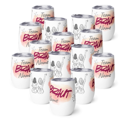 JGA Weinbecher-Set 'Team Braut