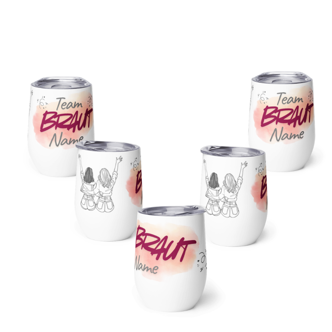 JGA Weinbecher-Set 'Team Braut