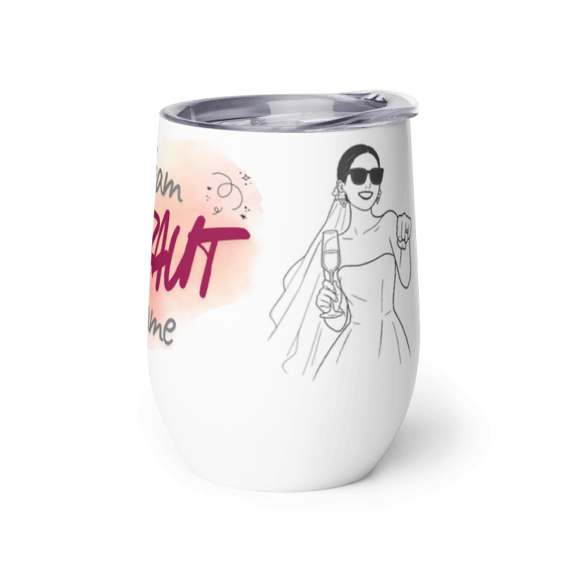 Personalisierter Weinbecher "Team Braut" – Das perfekte JGA-Accessoire