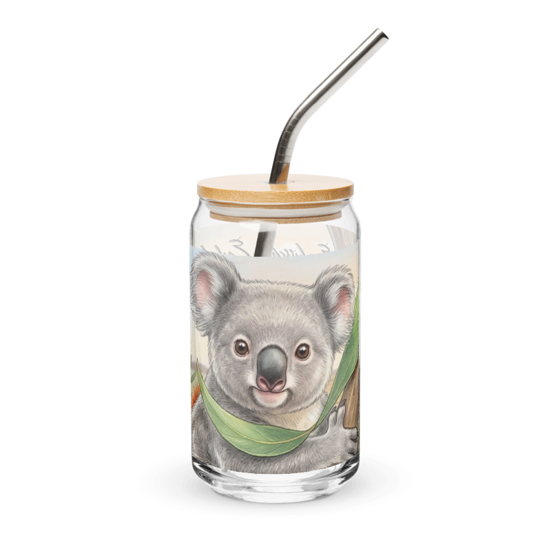 Trinkglas "Koala – Ein bisschen Eukalyptus, ganz viel Liebe"