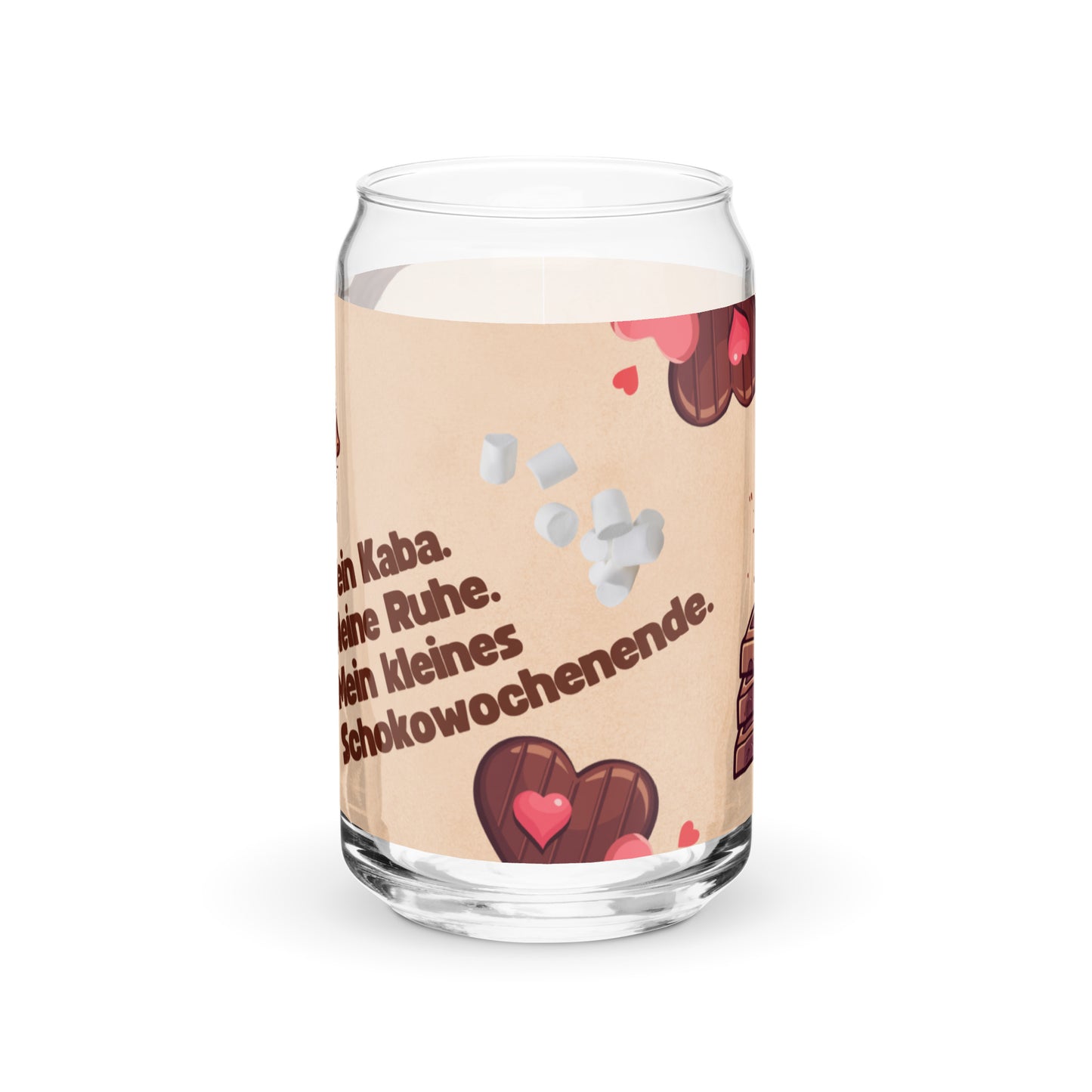 Kaba-Glas „Mein Kaba, meine Ruhe“ – 520 ml Trinkglas mit Deckel & Strohhalm | Schlucksachen