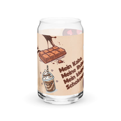 Kaba-Glas „Mein Kaba, meine Ruhe“ – 520 ml Trinkglas mit Deckel & Strohhalm | Schlucksachen