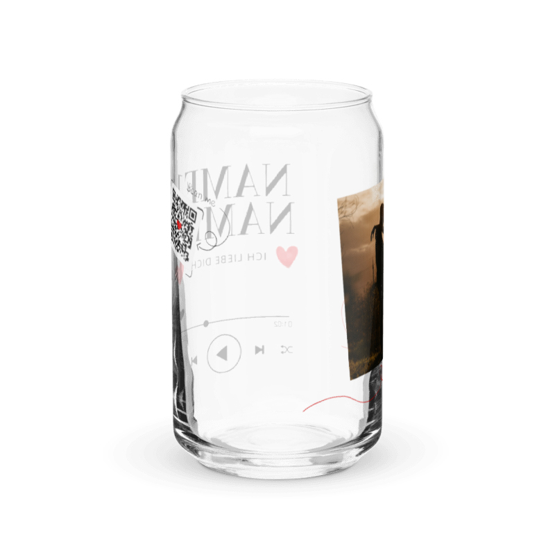 „Unser Lied“ – Personalisiertes Glas mit QR-Code