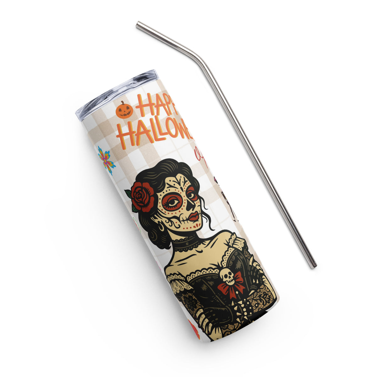 Schaurig-schön: Der Halloween Tumbler "La Catrina" für deine Lieblingsgetränke