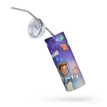Tumbler „Weltraum-Abenteurer“ – Dein personalisierter Begleiter zu den Sternen