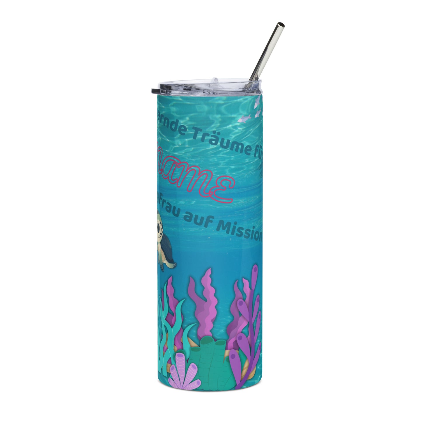 Tumbler Meereszauber – Glitzernde Unterwasserwelt mit Meerjungfrau