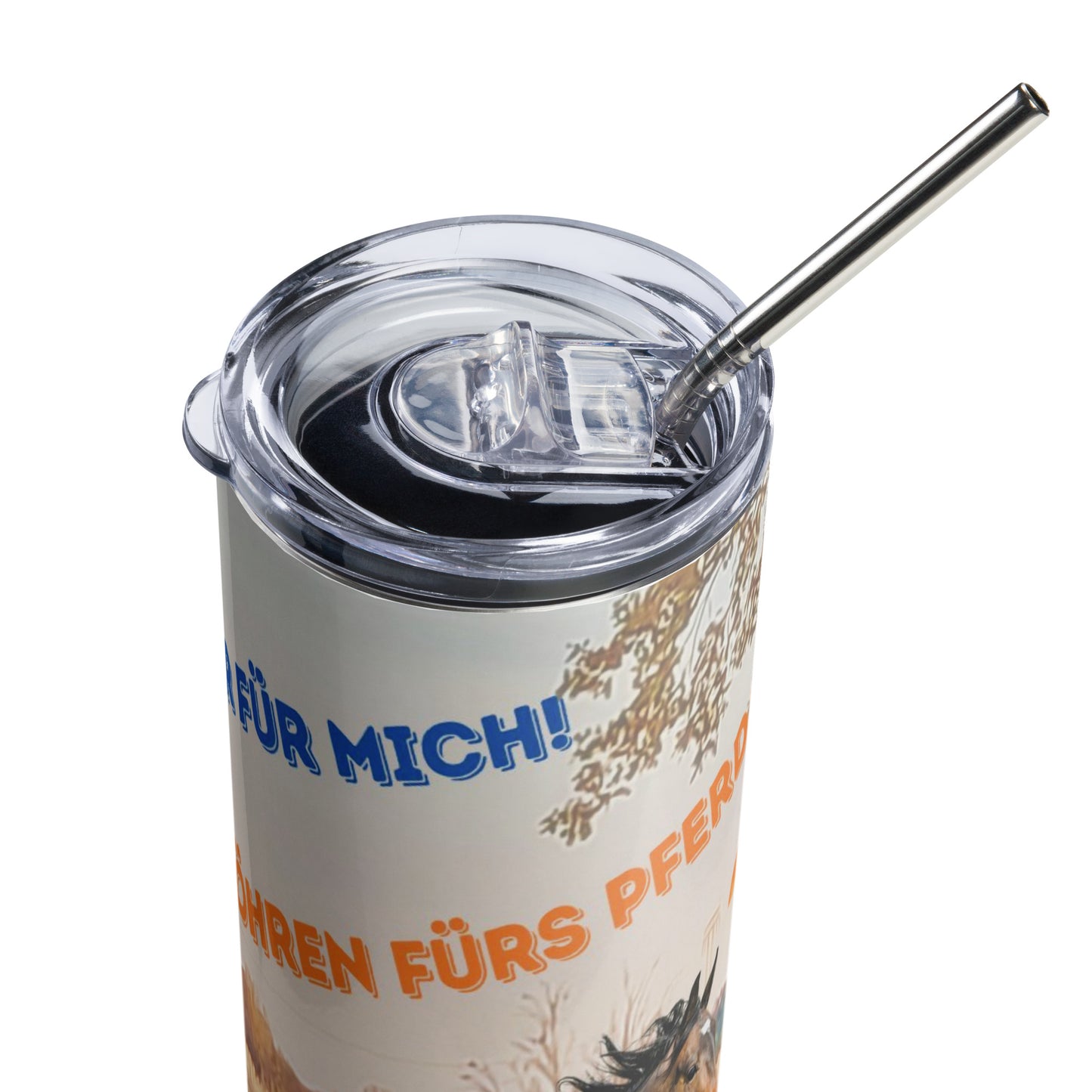 Tumbler „Wasser für mich, Karotten fürs Pferd“ – Für echte Pferdefreunde