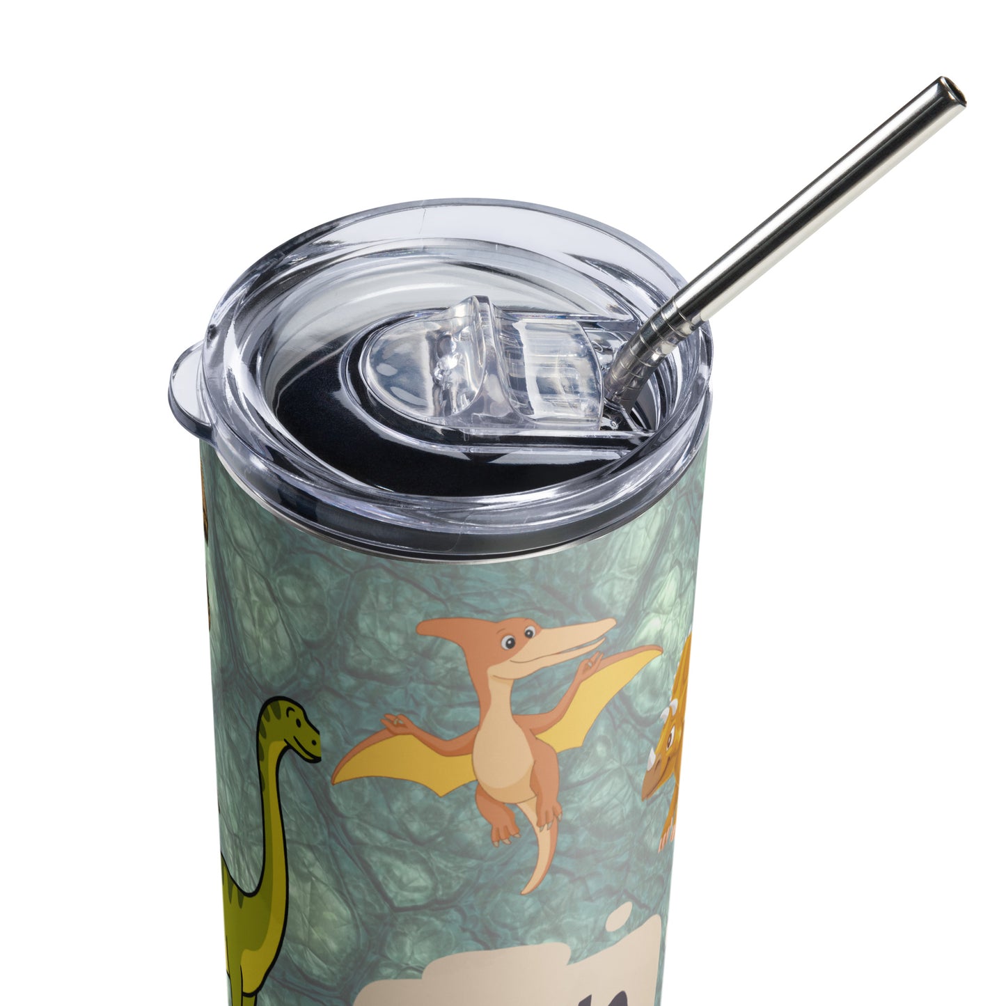 Tumbler „Dino-Abenteuer“ – Dein personalisierter Begleiter für kleine & große Entdecker