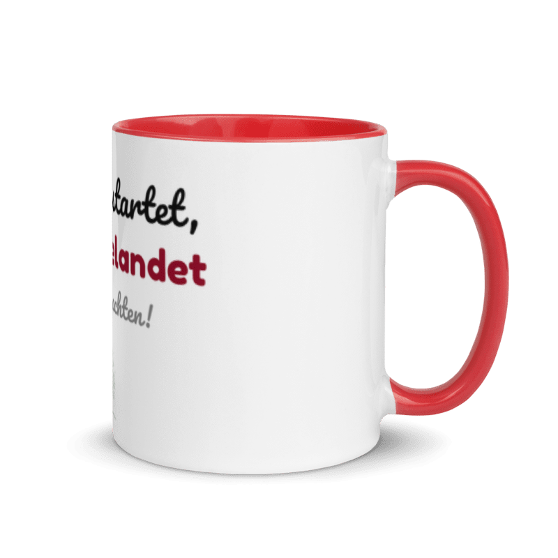 Tasse „Besinnlich gestartet, besoffen gelandet“ – Weihnachtstasse mit Spruch