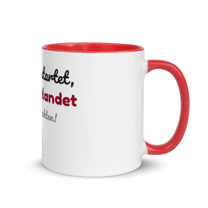 Tasse „Besinnlich gestartet, besoffen gelandet“ – Weihnachtstasse mit Spruch