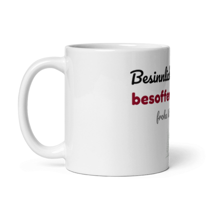 Tasse „Besinnlich gestartet, besoffen gelandet“ – Weihnachtstasse mit Spruch