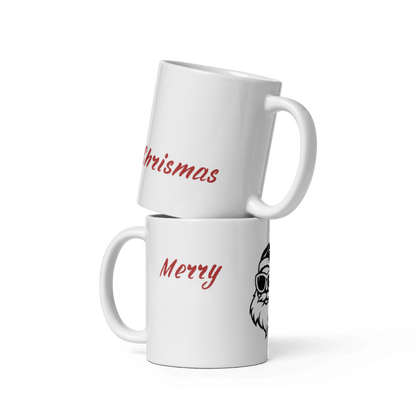 Tasse „Merry Christmas“ – Weihnachtsmann mit Sonnenbrille