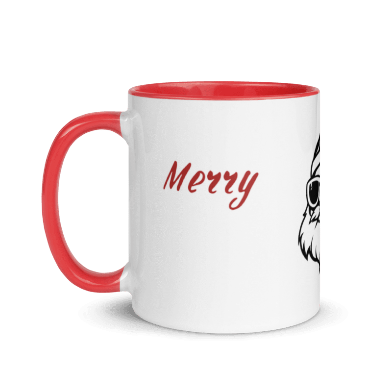 Tasse „Merry Christmas“ – Weihnachtsmann mit Sonnenbrille
