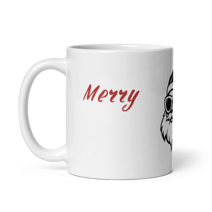 Tasse „Merry Christmas“ – Weihnachtsmann mit Sonnenbrille