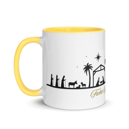 Tasse „Stille Nacht“ – Weihnachtstasse mit Krippe, Stern &amp; Kamelen