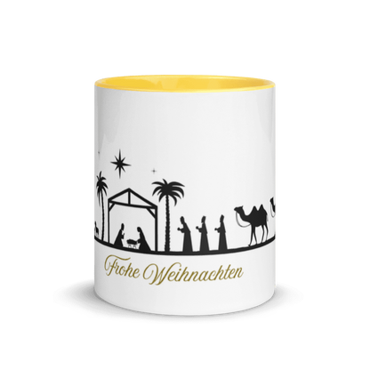 Tasse „Stille Nacht“ – Weihnachtstasse mit Krippe, Stern &amp; Kamelen