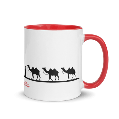 Tasse „Stille Nacht“ – Weihnachtstasse mit Krippe, Stern &amp; Kamelen