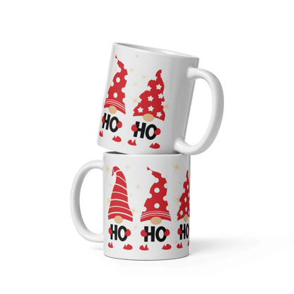 Wichtel-Tasse „Ho Ho Ho“ – Weihnachtstasse mit Weihnachtswichteln