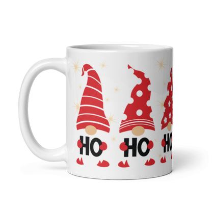 Wichtel-Tasse „Ho Ho Ho“ – Weihnachtstasse mit Weihnachtswichteln