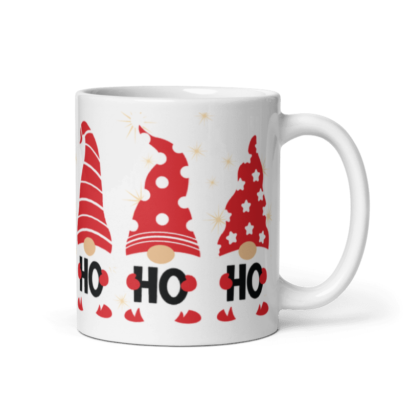 Wichtel-Tasse „Ho Ho Ho“ – Weihnachtstasse mit Weihnachtswichteln