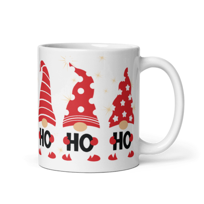 Wichtel-Tasse „Ho Ho Ho“ – Weihnachtstasse mit Weihnachtswichteln