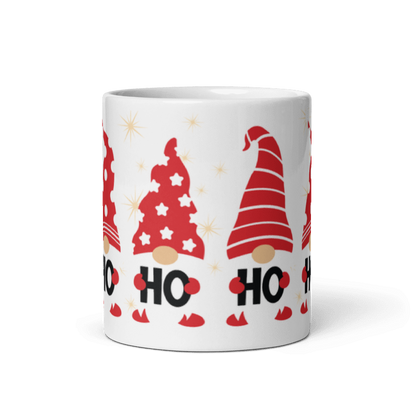 Wichtel-Tasse „Ho Ho Ho“ – Weihnachtstasse mit Weihnachtswichteln