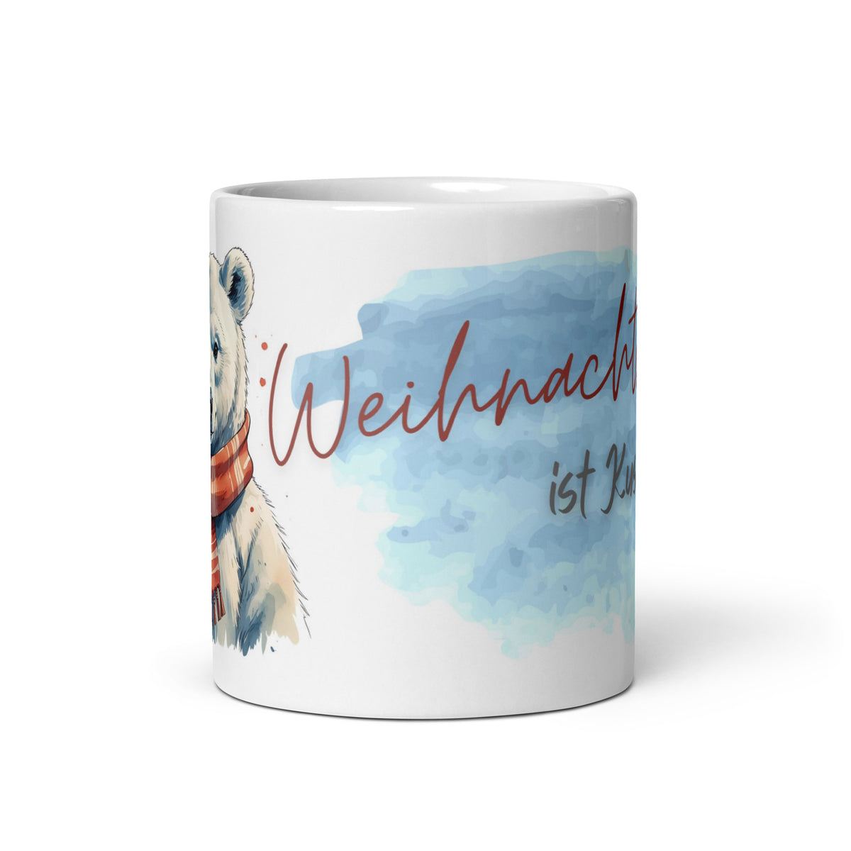 Kaffeetasse Eisbär "Winterzeit ist Kuschelzeit" – Weihnachtstasse 330ml