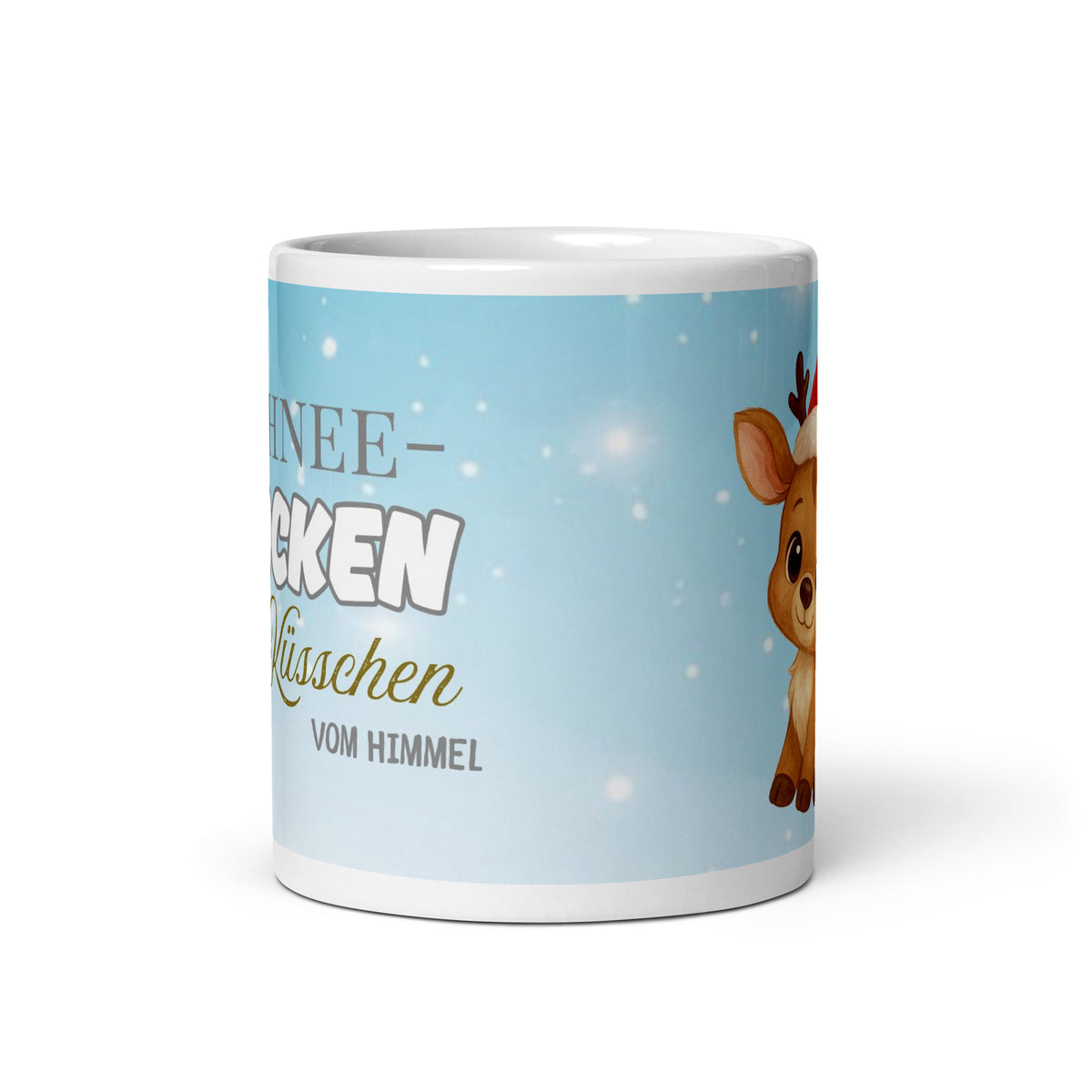 Tasse Rentier "Schneeflocken sind Küsschen vom Himmel"