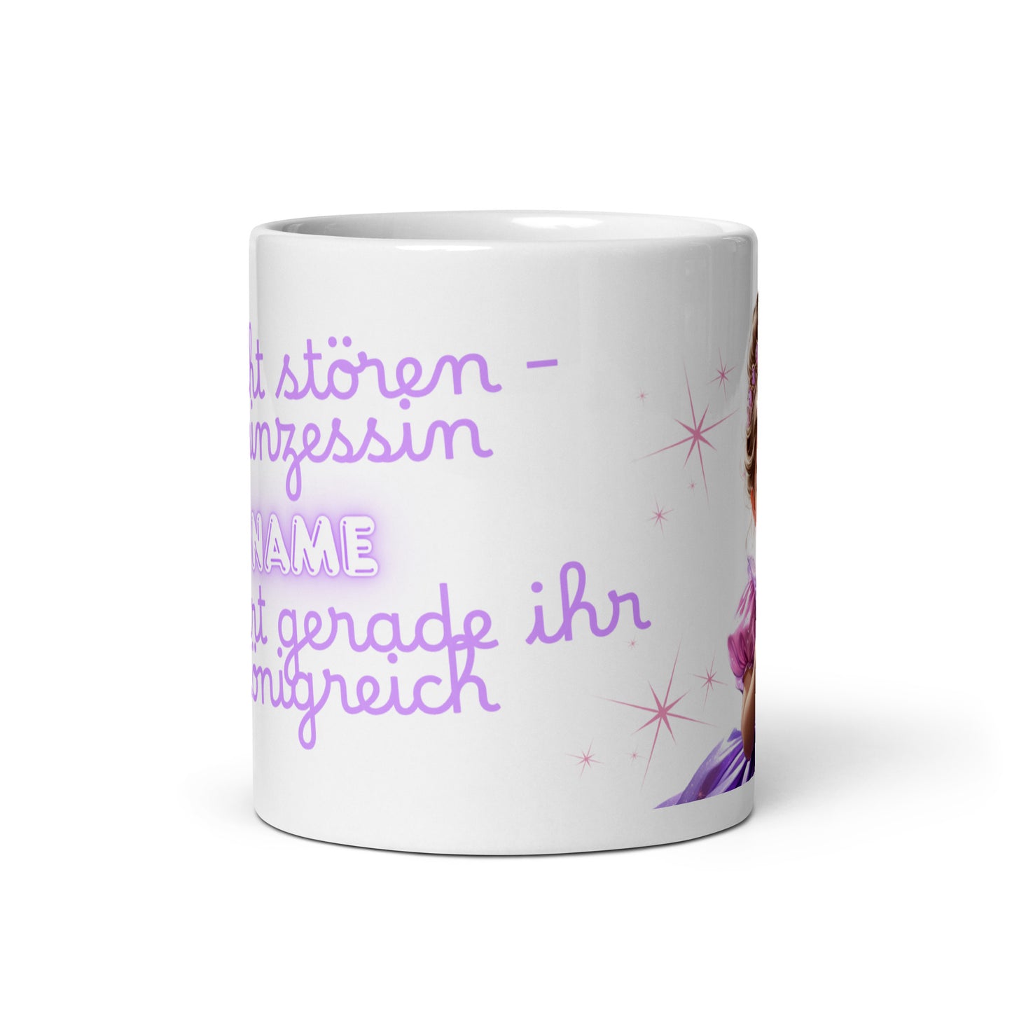 Personalisierte Tasse „Nicht stören, Prinzessin regiert“ – Ein märchenhaftes Geschenk