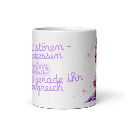 Personalisierte Tasse „Nicht stören, Prinzessin regiert“ – Ein märchenhaftes Geschenk