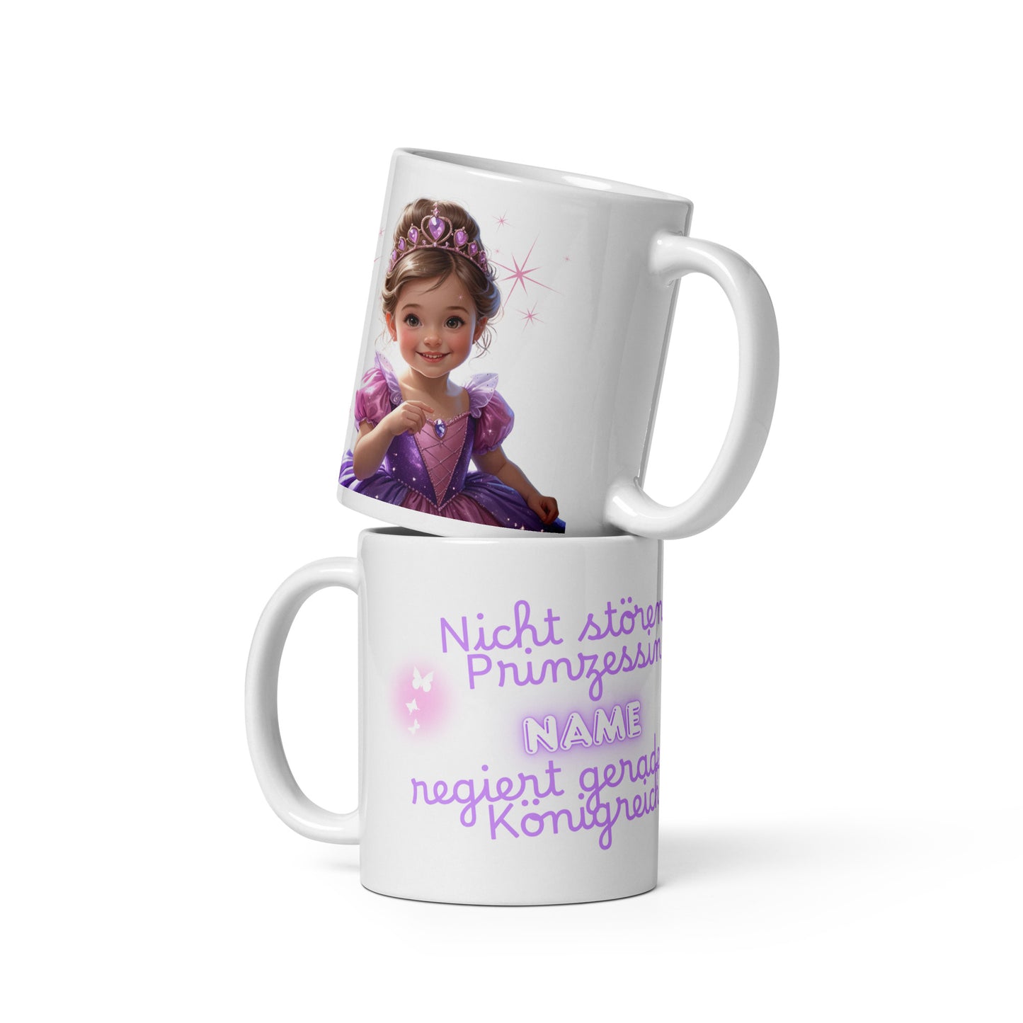 Personalisierte Tasse „Nicht stören, Prinzessin regiert“ – Ein märchenhaftes Geschenk
