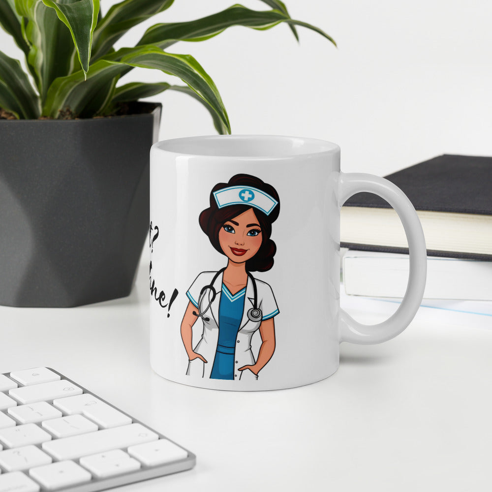 Kaffeetasse: "Schichtstart? Nur mit Bohne"