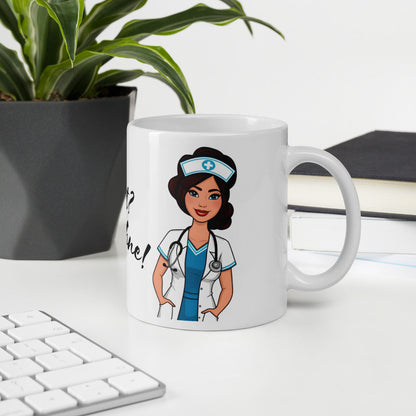 Kaffeetasse: "Schichtstart? Nur mit Bohne"